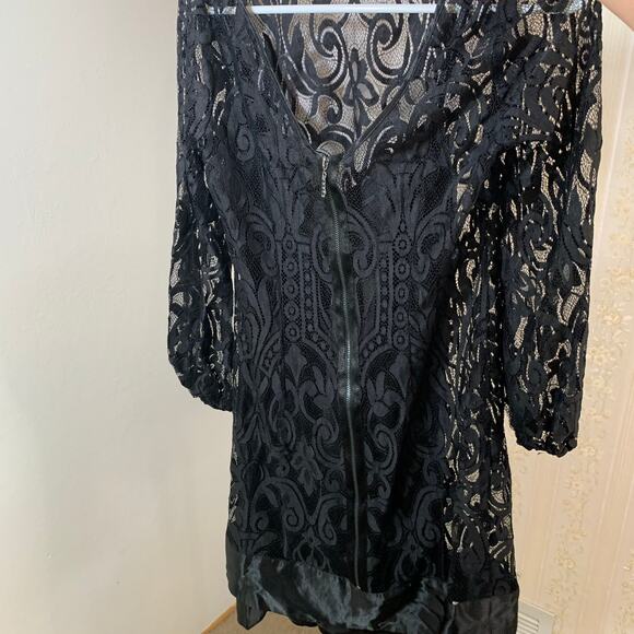 Laundry by Shelli Segal Black Lace Dress size 4 - Picture 2 of 9